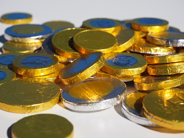 zlaté mince, detail